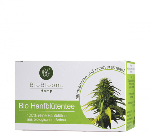 BioBloom Bio CBD Hanfblütentee Teebeutel 24g