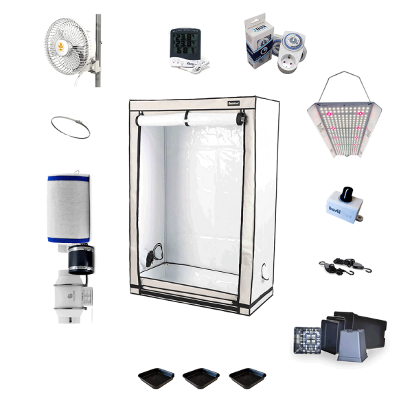 MEDIUM BUDGET Grow Komplettset 120x60x180 LED Horti600 x Homebox x Caluma (Set Nr. 2)